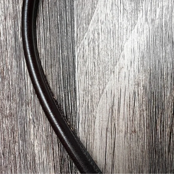 Anne Taylor Y2K Mini Baguette Bag Gray and Brown Suede and Leather - Picture 10 of 16